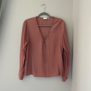Wilfred Free Lace Up Blouse